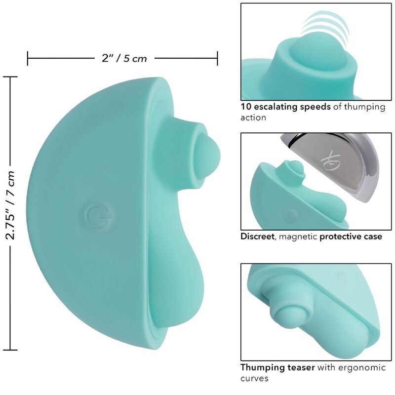 CALEXOTICS - OVATION ACCLAIM STIMULATOR AQUA GREEN - NOCTURNA DESIRES