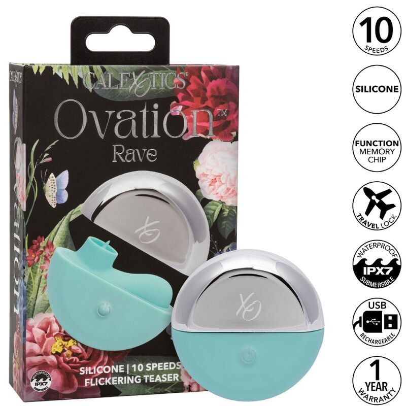CALEXOTICS - OVATION RAVE STIMULATOR AQUA GREEN - NOCTURNA DESIRES