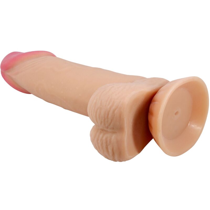 PRETTY LOVE - SLIDING SKIN SERIES REALISTIC DILDO WITH SLIDING SKIN SUCTION CUP 19.4 CM - NOCTURNA DESIRES