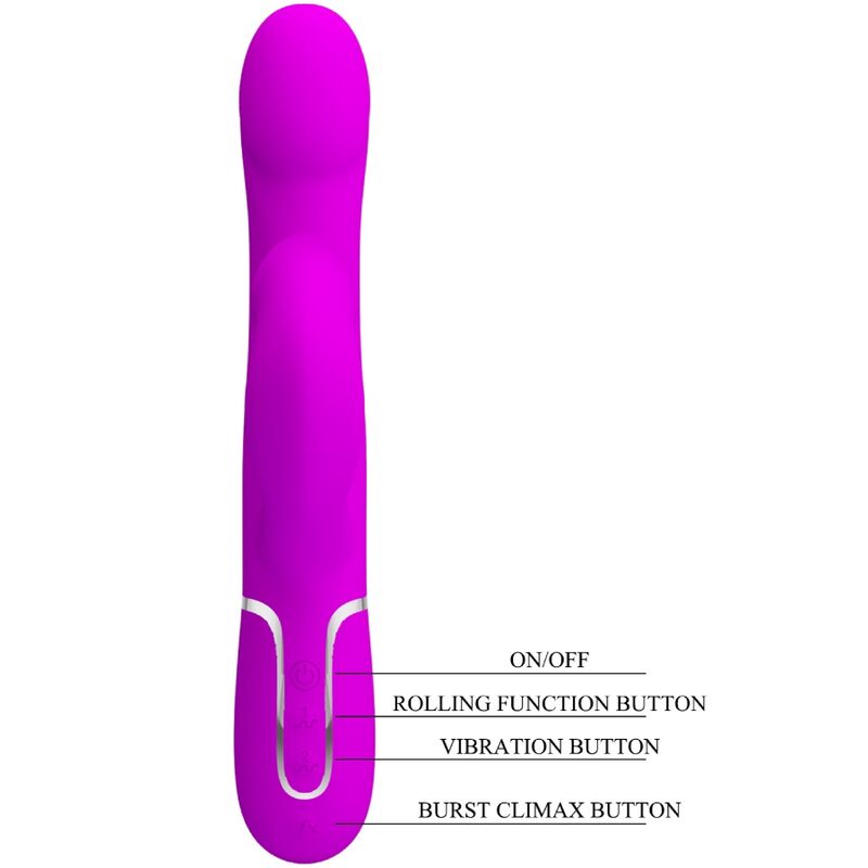 PRETTY LOVE - RABBIT VIBRATOR PEARLS VIOLET - NOCTURNA DESIRES