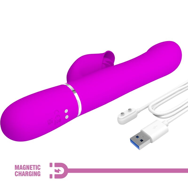 PRETTY LOVE - RABBIT VIBRATOR PEARLS VIOLET - NOCTURNA DESIRES