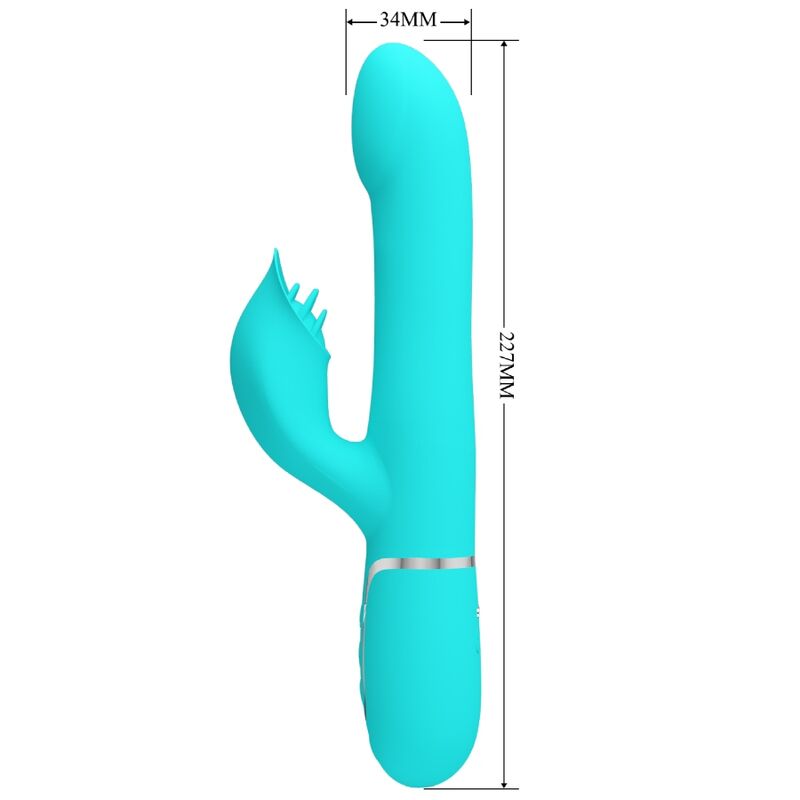 PRETTY LOVE - RABBIT VIBRATOR PEARLS AQUA GREEN - NOCTURNA DESIRES