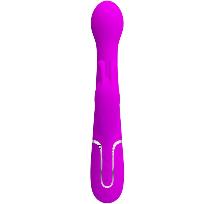 PRETTY LOVE - DEJON RABBIT VIBRATOR 3 IN 1 MULTIFUNCTION VIOLET - NOCTURNA DESIRES