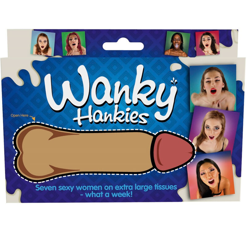 SPENCER & FLEETWOOD - WANKY HANKIES 7 EXTRA LARGE WOMEN'S HANDKERCHIEFS - NOCTURNA DESIRES