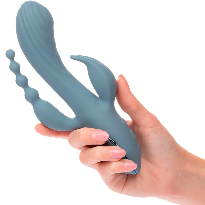 CALEXOTICS - VIBRATOR TRIPLE ECSTASY GREY - NOCTURNA DESIRES