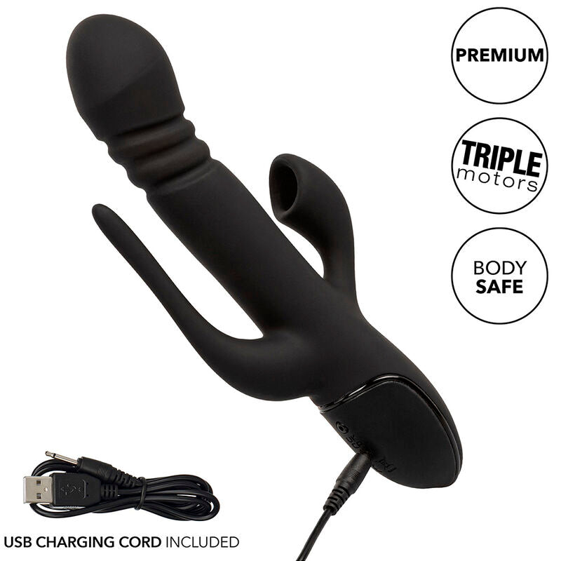 CALEXOTICS - VIBRATOR TRIPLE EUPHORIA BLACK - NOCTURNA DESIRES