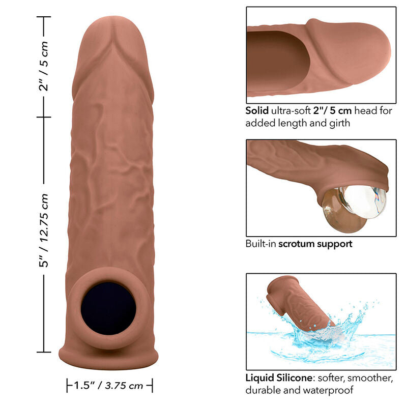 CALEXOTICS - PERFORMANCE MAXX LIFE-LIKE EXTENSION 7 BROWN SKIN - NOCTURNA DESIRES