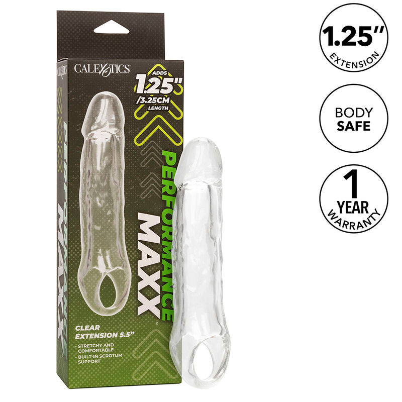 CALEXOTICS - PERFORMANCE MAXX CLEAR EXTENSION 5,5 TRANSPARENT - NOCTURNA DESIRES