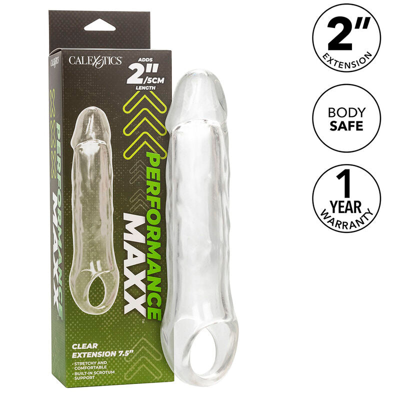 CALEXOTICS - PERFORMANCE MAXX CLEAR EXTENSION 7,5 TRANSPARENT - NOCTURNA DESIRES