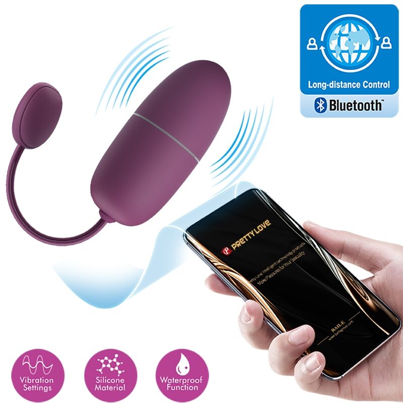PRETTY LOVE - NYMPH VIBRATING EGG APP CONTROLLED LILA - NOCTURNA DESIRES