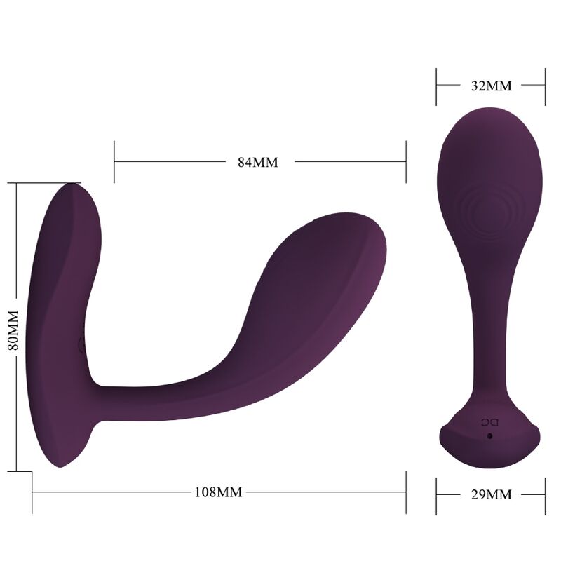 PRETTY LOVE - BAIRD G-SPOT 12 VIBRATIONS RECHARGEABLE LILA APP - NOCTURNA DESIRES