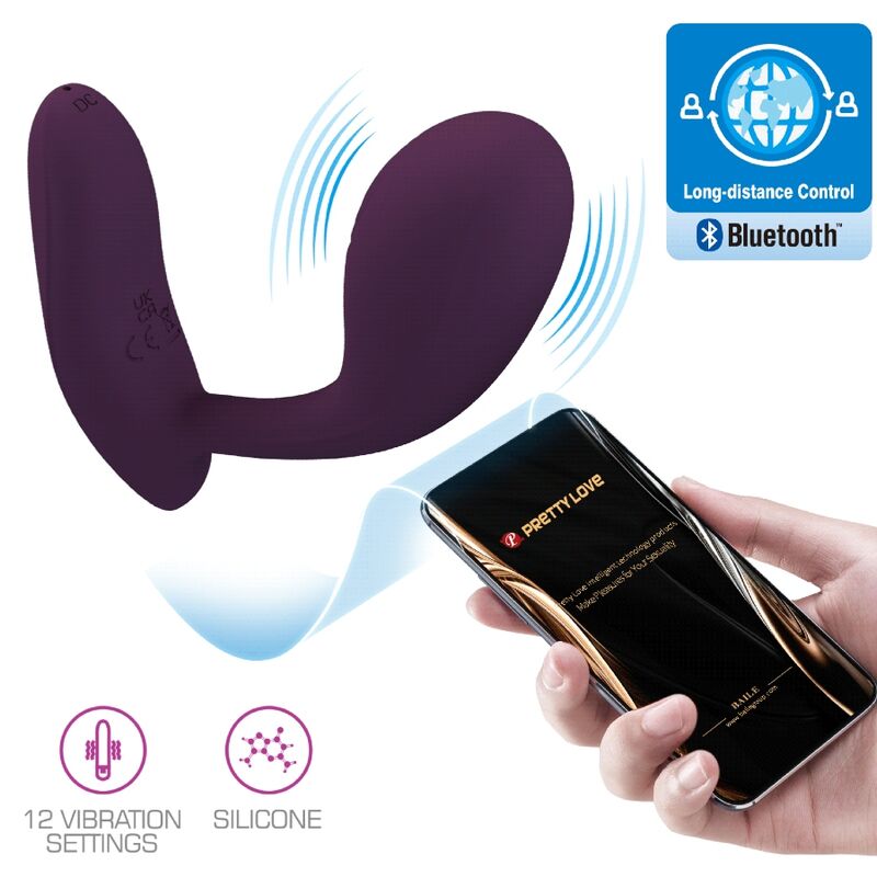 PRETTY LOVE - BAIRD G-SPOT 12 VIBRATIONS RECHARGEABLE LILA APP - NOCTURNA DESIRES
