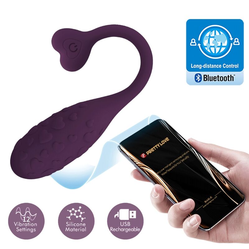 PRETTY LOVE - FISHERMAN APP CONTROLLED VIBRATING EGG LILA - NOCTURNA DESIRES