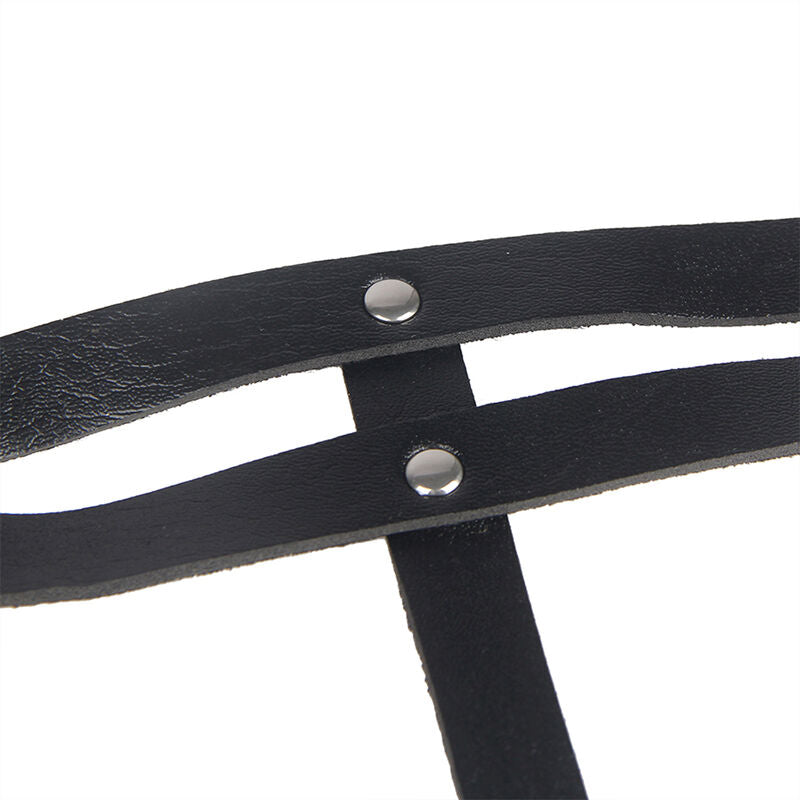 SUBBLIME - LEATHER RING CHAINBELT BLACK ONE SIZE - NOCTURNA DESIRES