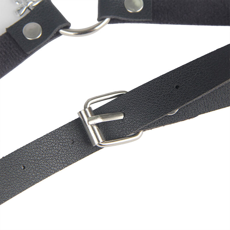 SUBBLIME - LEATHER BELT HARNESS BLACK ONE SIZE - NOCTURNA DESIRES