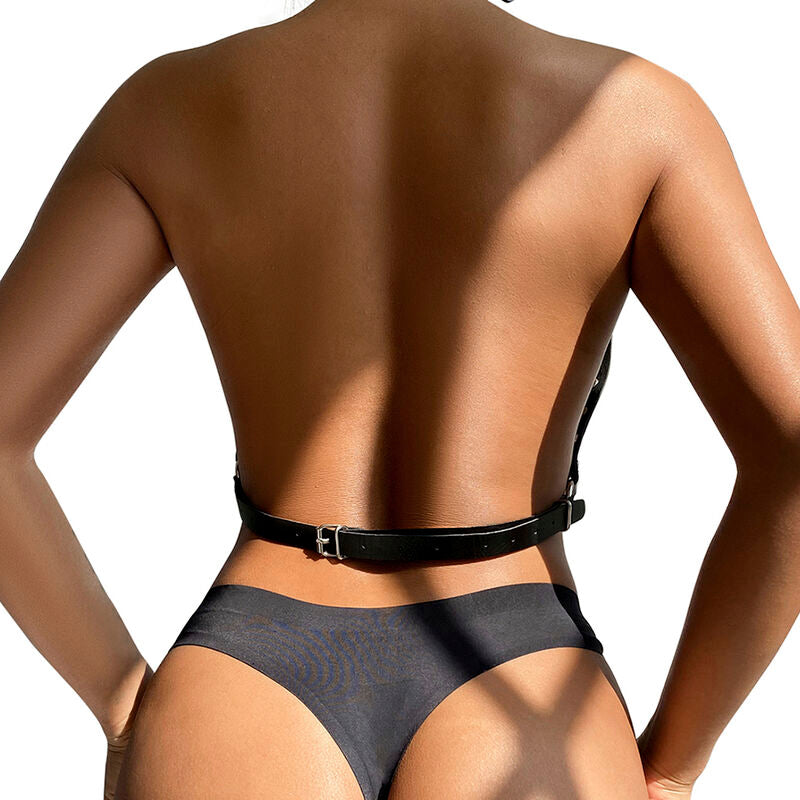 SUBBLIME - CHEST HARNESS WITH BIG RING CHAINS ONE SIZE - NOCTURNA DESIRES