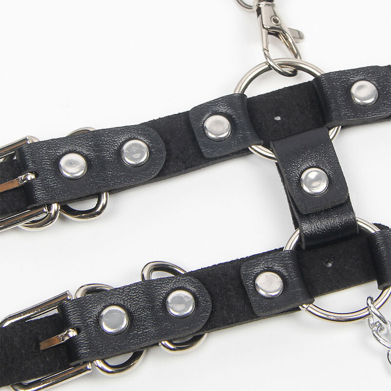 SUBBLIME - HARNESS WITH STRAPS AND CHAINDETAILS ONE SIZE - NOCTURNA DESIRES