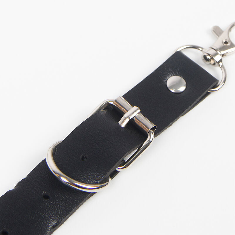 SUBBLIME - BELT AND GARTER HARNESS WITH RINGS AND CHAINDETAIL ONE SIZE - NOCTURNA DESIRES