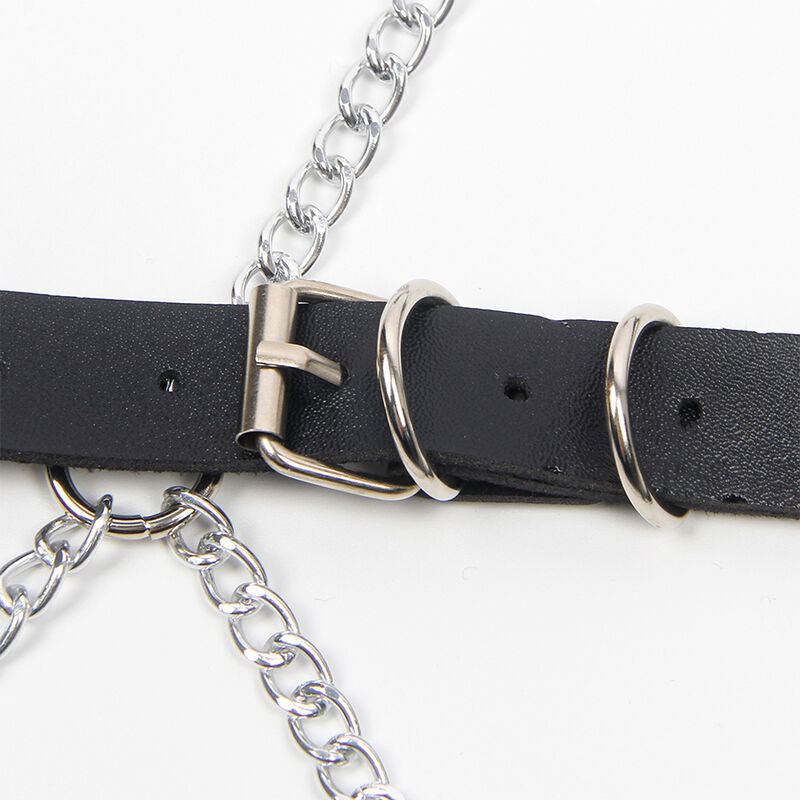 SUBBLIME - FULL BODY HARNESS WITH STAR CHAINDETAIL ONE SIZE - NOCTURNA DESIRES
