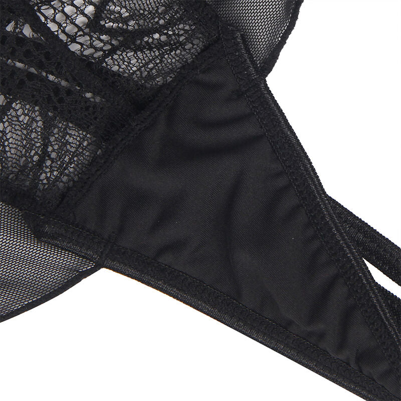 SUBBLIME - TEDDY HALTER NECK BARE BACK LACE BLACK L/XL - NOCTURNA DESIRES