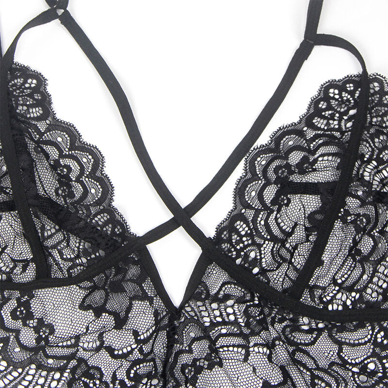 SUBBLIME - LACE BODY POLICE COSTUME BLACK L/XL - NOCTURNA DESIRES
