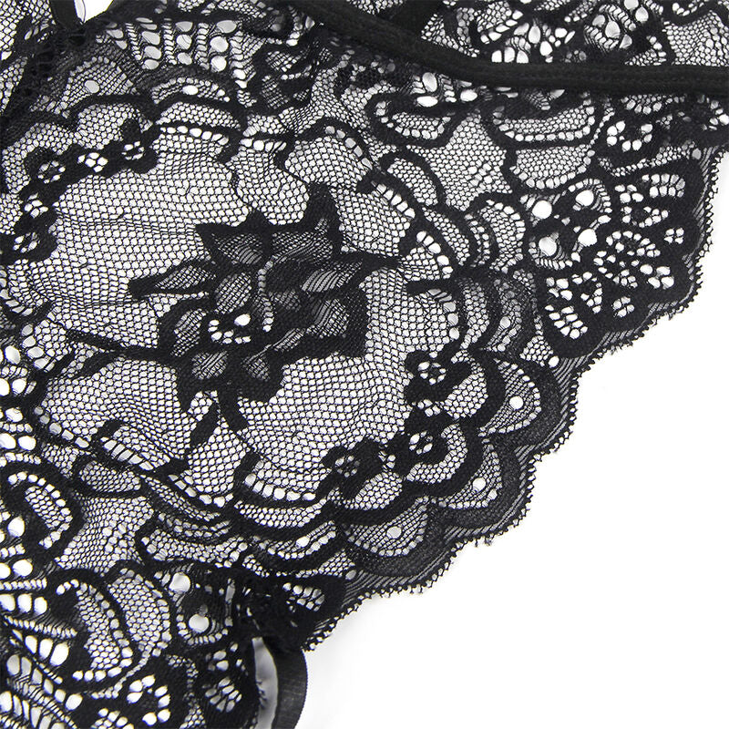 SUBBLIME - LACE BODY POLICE COSTUME BLACK L/XL - NOCTURNA DESIRES