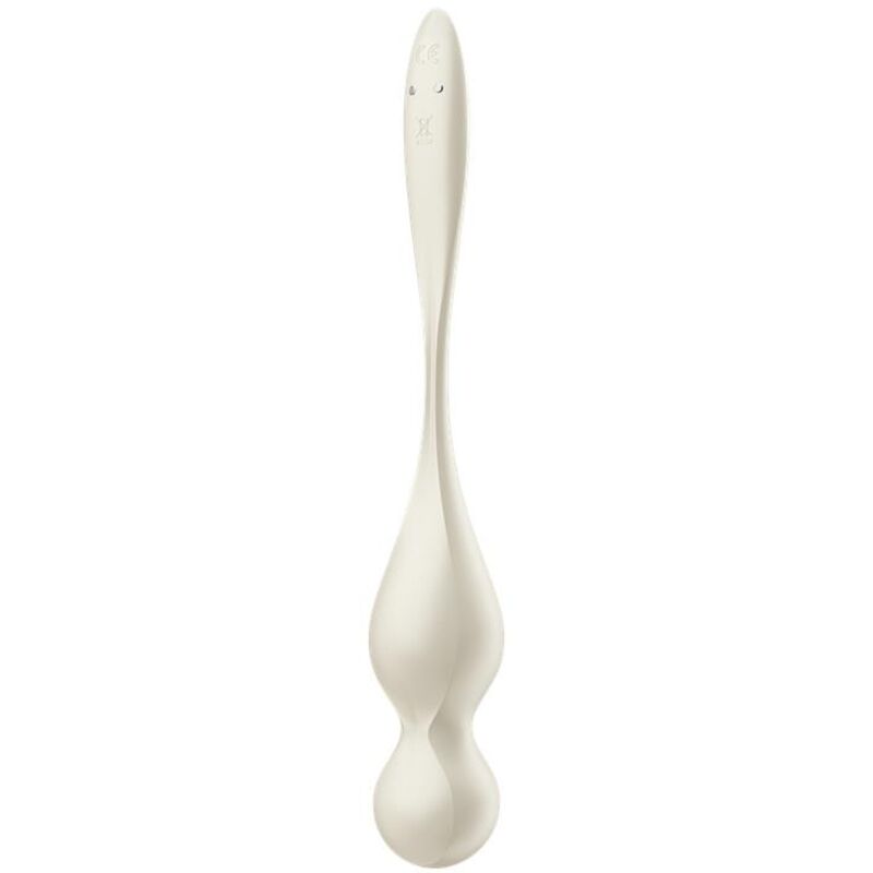 SATISFYER - LOVE BIRDS VIBRATING KEGEL BALLS WHITE - NOCTURNA DESIRES