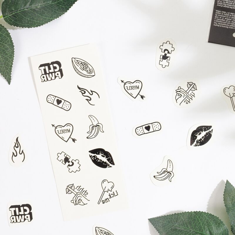 SECRET PLAY - SET OF 10 CANDY COLLECTION TEMPORARY TATTOOS - NOCTURNA DESIRES
