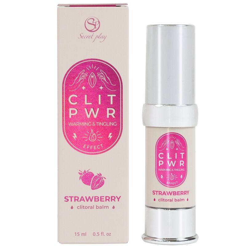 SECRET PLAY - CLIT PWR STRAWBERRY CLITORIS BALM - NOCTURNA DESIRES