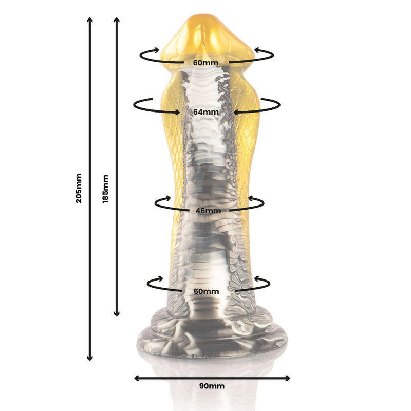 EPIC - DRAKON DILDO YELLOW COBRA - NOCTURNA DESIRES
