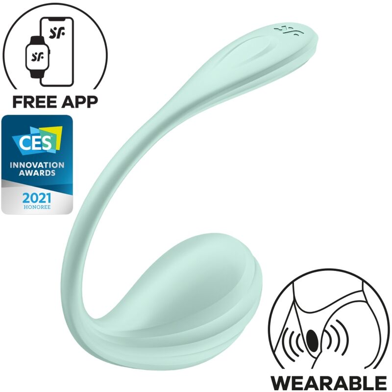 SATISFYER - SMOOTH PETAL G-POINT STIMULATOR WATER GREEN FREE APP - NOCTURNA DESIRES