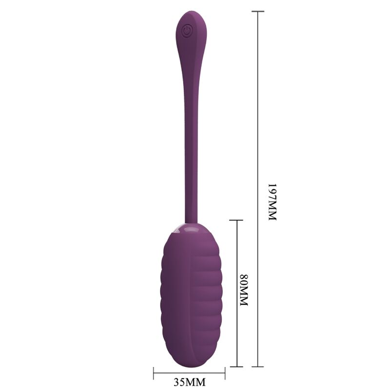 PRETTY LOVE - CASPER PURPLE RECHARGEABLE VIBRATING EGG - NOCTURNA DESIRES