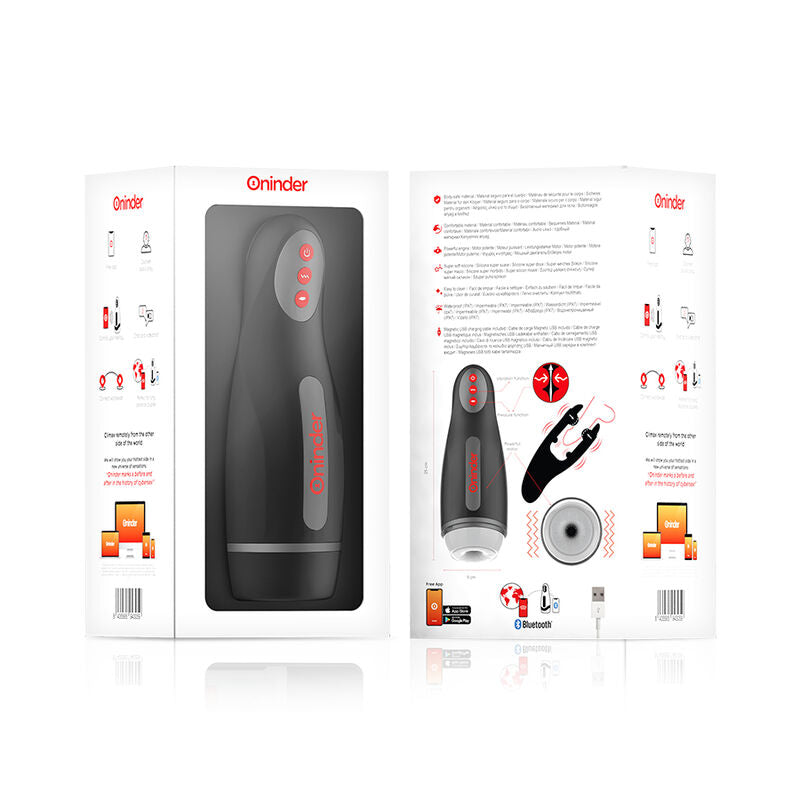 ONINDER - SEOUL RECHARGEABLE MALE MASTURBATOR 10 SPEED - FREE APP - NOCTURNA DESIRES