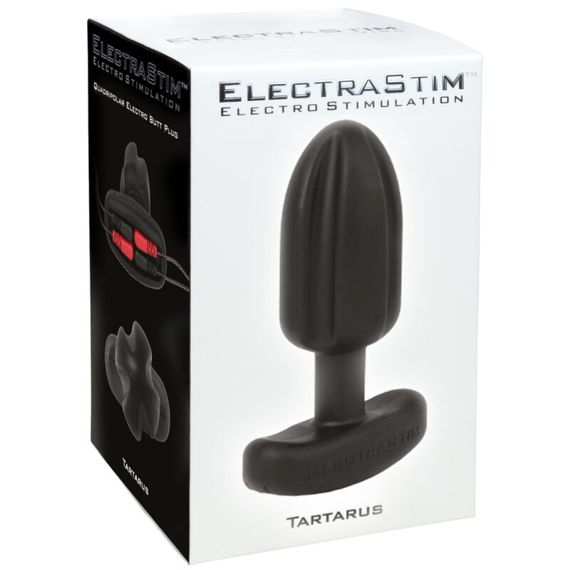 ELECTRASTIM - TARTARUS ANAL PLUG QUADRIPOLAR SILICONE BLACK - NOCTURNA DESIRES