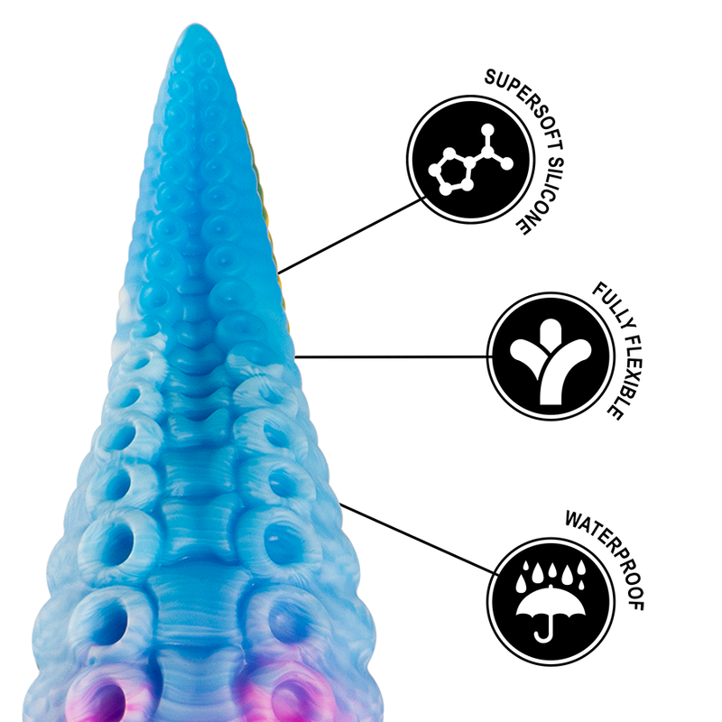 EPIC - PHORCYS BLUE TENTACLE DILDO SMALL SIZE - NOCTURNA DESIRES