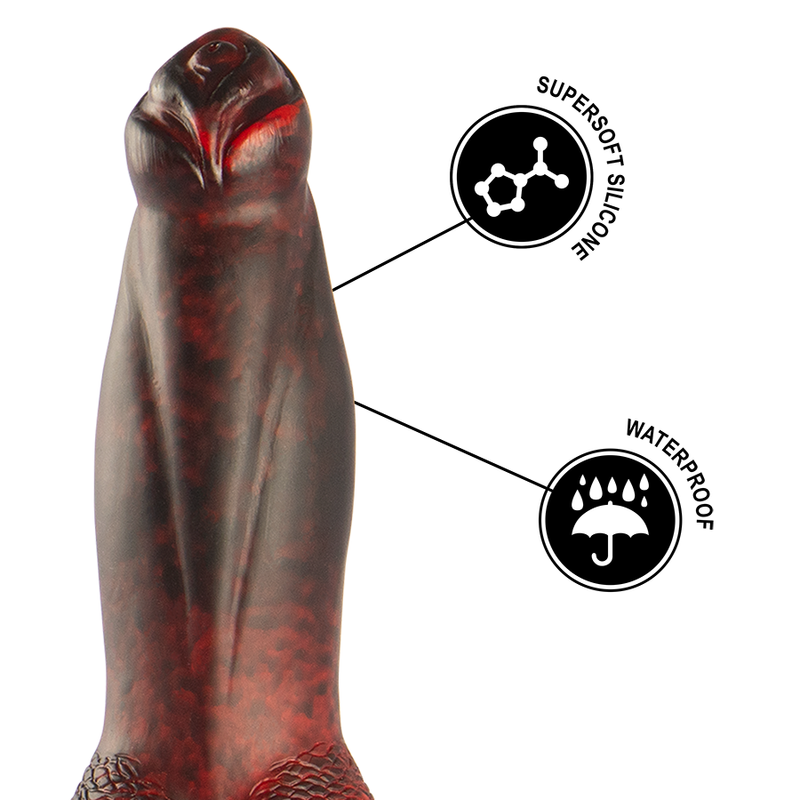 EPIC - PROMETHEUS DILDO TITAN IN FLAMES RECHARGEABLE REMOTE CONTROL - NOCTURNA DESIRES