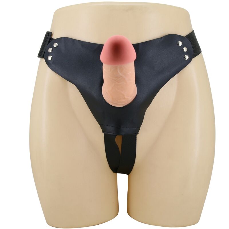 PRETTY LOVE - MAVIS HARNESS UNIVERSAL BRIEFS WITH DILDO 19 CM NATURAL - NOCTURNA DESIRES