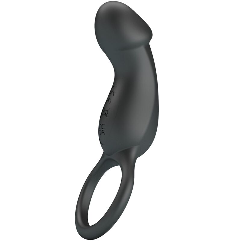 PRETTY LOVE - TRAE RING & VIBRATOR BLACK - NOCTURNA DESIRES