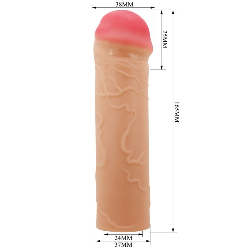 PRETTY LOVE - NILE PENIS EXTENDER COVER FLESH - NOCTURNA DESIRES