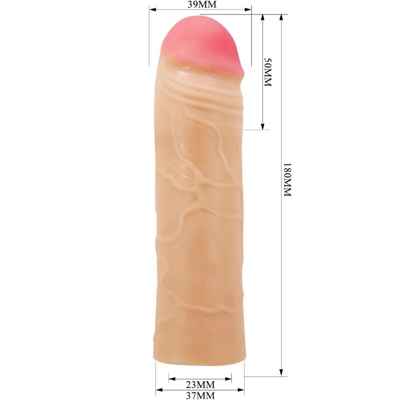 PRETTY LOVE - CHANE PENIS EXTENDER COVER FLESH - NOCTURNA DESIRES