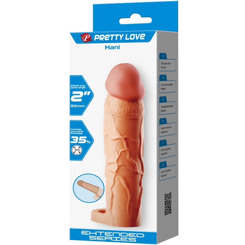 PRETTY LOVE - CHANE PENIS EXTENDER COVER FLESH - NOCTURNA DESIRES