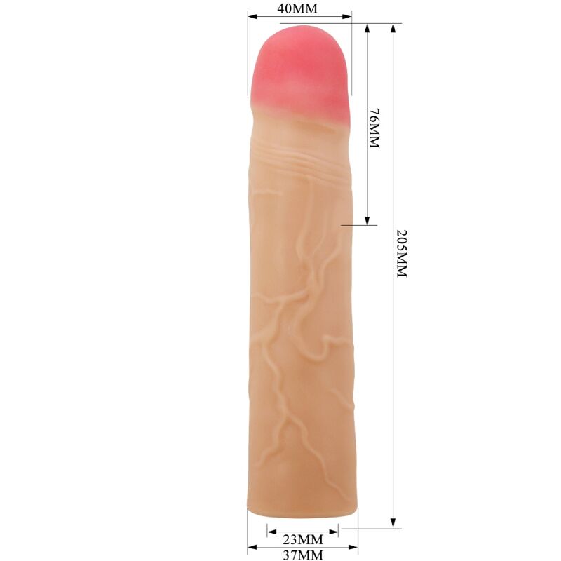 PRETTY LOVE - KYLIAN PENIS EXTENDER COVER FLESH - NOCTURNA DESIRES
