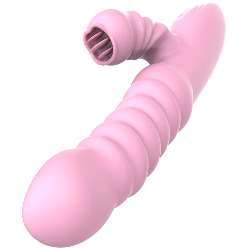 ARMONY - VIBRATOR MULTIFUNCTION WITH STIMULATING TONGUE HEAT EFFECT PINK - NOCTURNA DESIRES