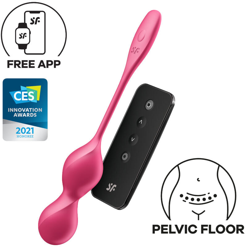 SATISFYER - LOVE BIRDS 2 VIBRATING KEGEL BALLS + FREE APP - NOCTURNA DESIRES