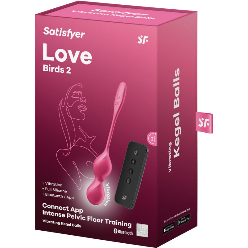 SATISFYER - LOVE BIRDS 2 VIBRATING KEGEL BALLS + FREE APP - NOCTURNA DESIRES