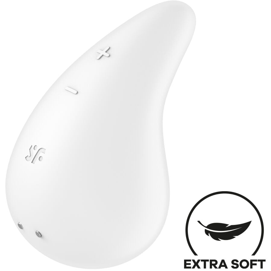 SATISFYER - DEW DROP VIBRATOR LAY-ON WHITE - NOCTURNA DESIRES