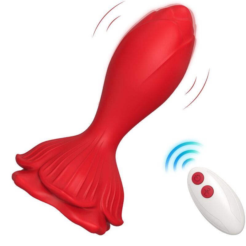ARMONY - PINK VIBRATOR & ANAL PLUG SMALL REMOTE CONTROL RED - NOCTURNA DESIRES