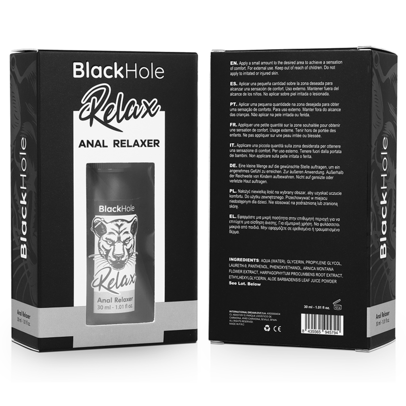 BLACK HOLE - ANAL RELAXER SPRAY EXPLORER 30 ML - NOCTURNA DESIRES
