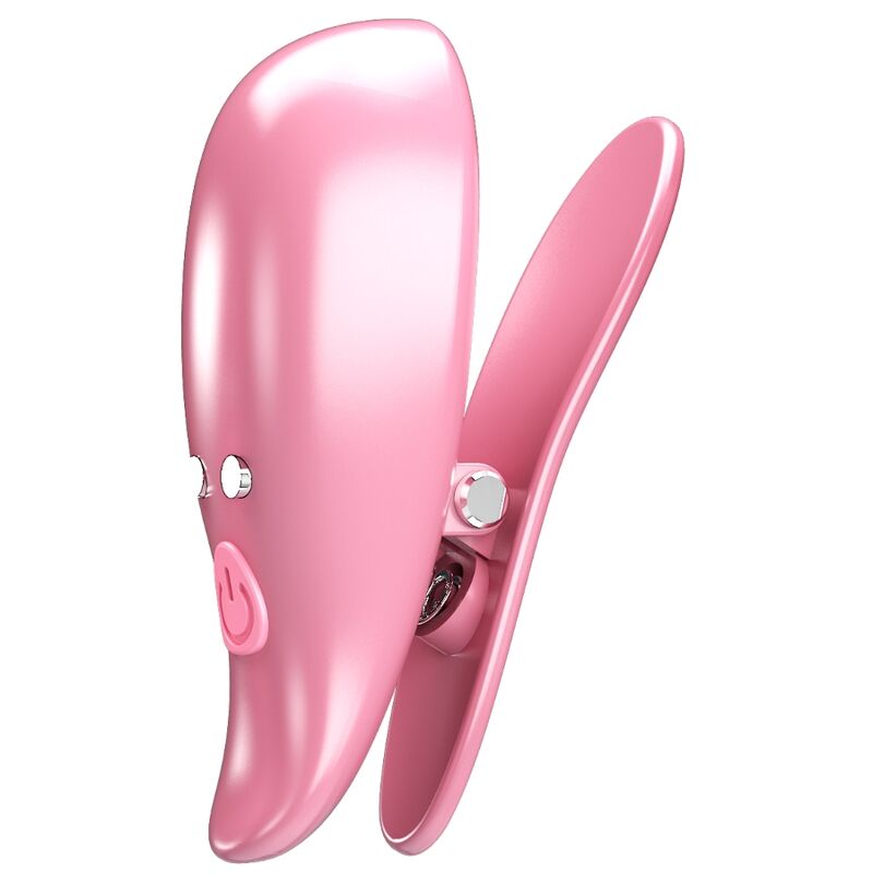 PRETTY LOVE - LEAF VIBRATING NIPPLE CLAMPS PINK - NOCTURNA DESIRES