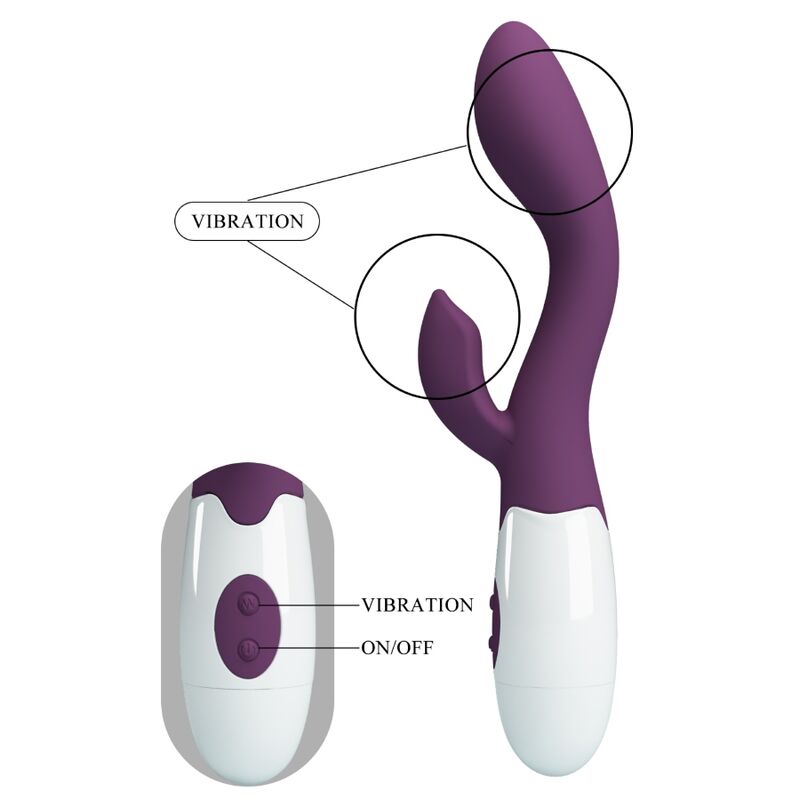 PRETTY LOVE - BRIGHTY G-SPOT VIBRATOR PURPLE - NOCTURNA DESIRES